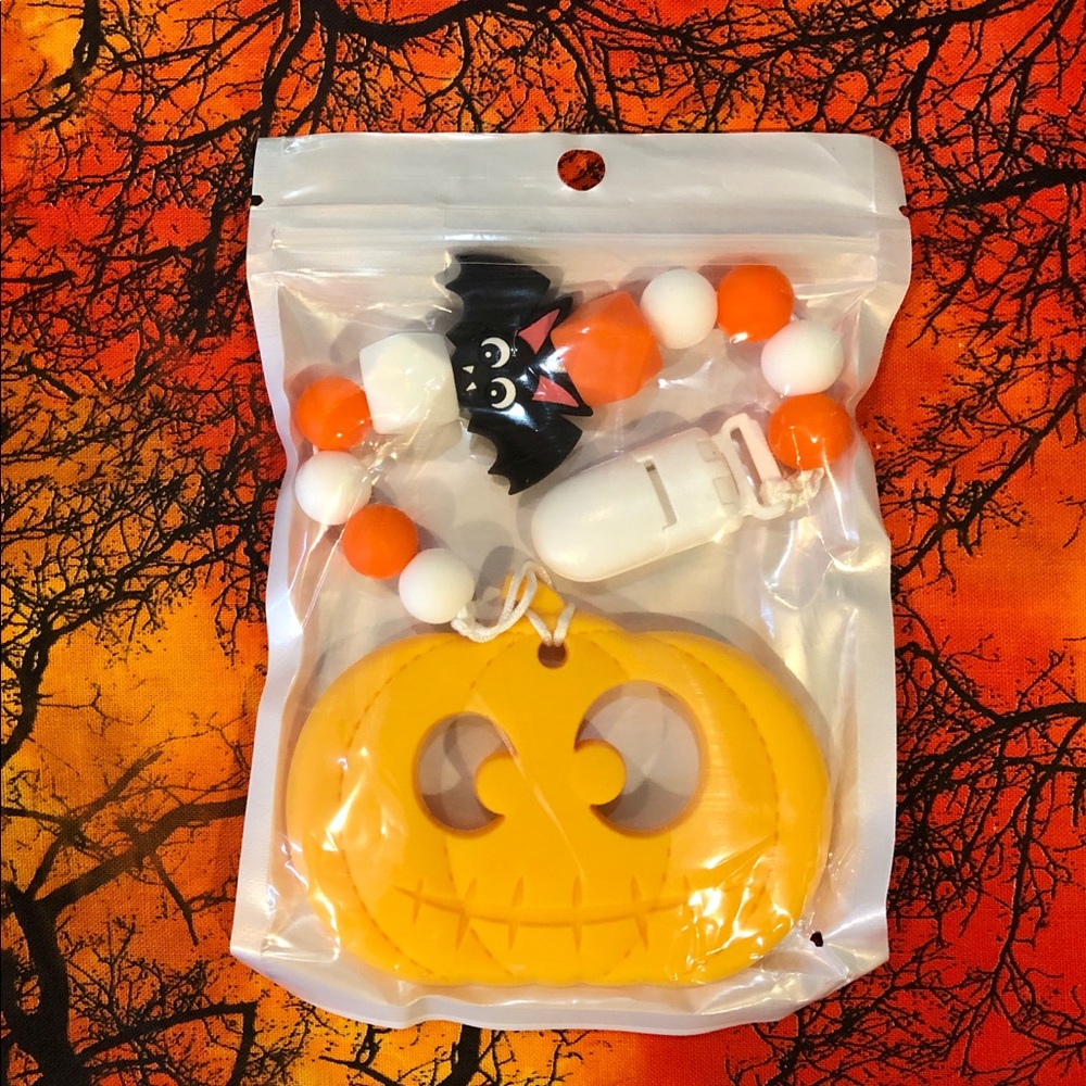 Kids Halloween silicone teether / chew beads